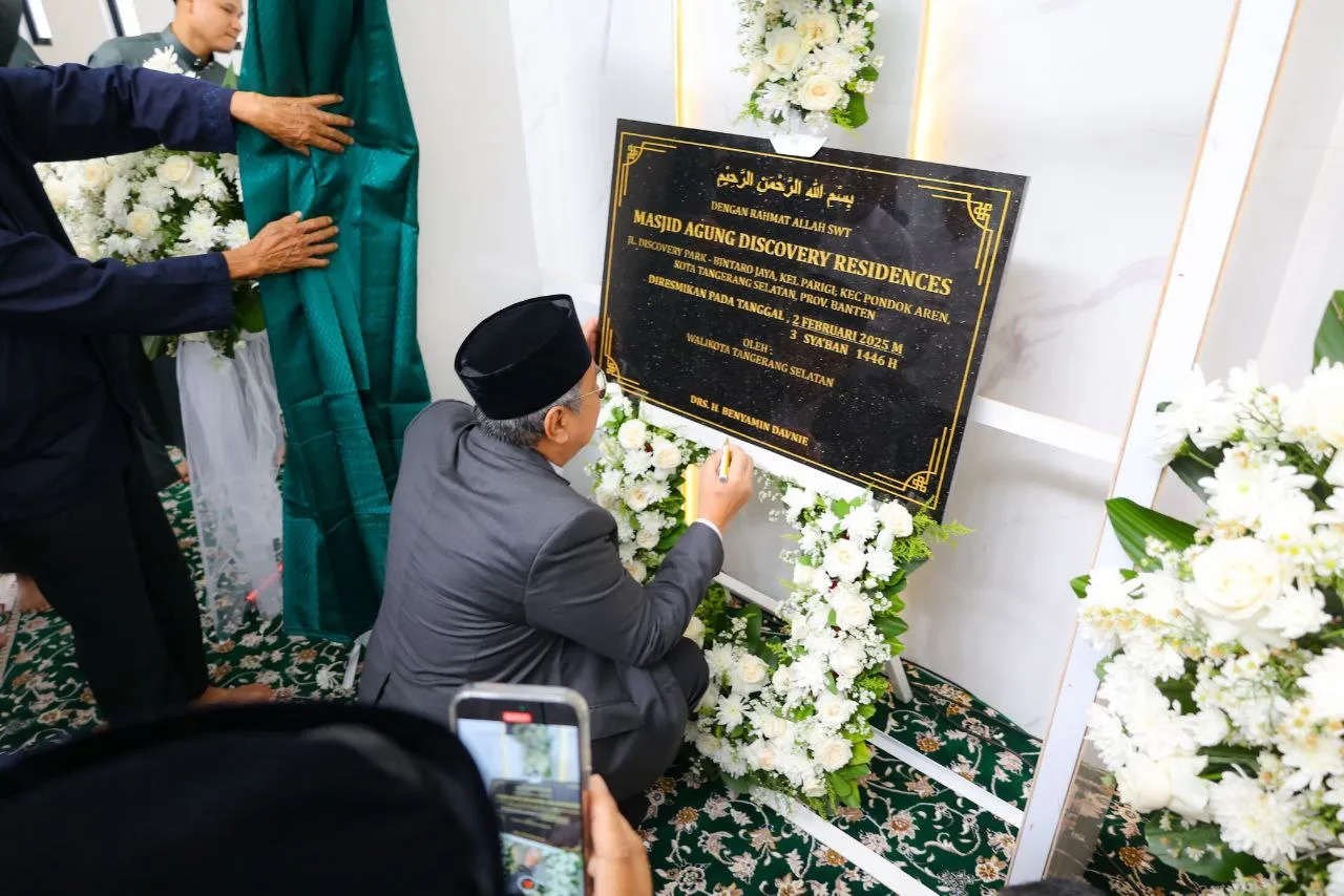 Masjid Agung Discovery Residences diresmikan oleh Walikota Tangerang Selatan