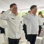 Foto Joune Ganda dan Kevin Lotulung saat gladi kotor di Monas